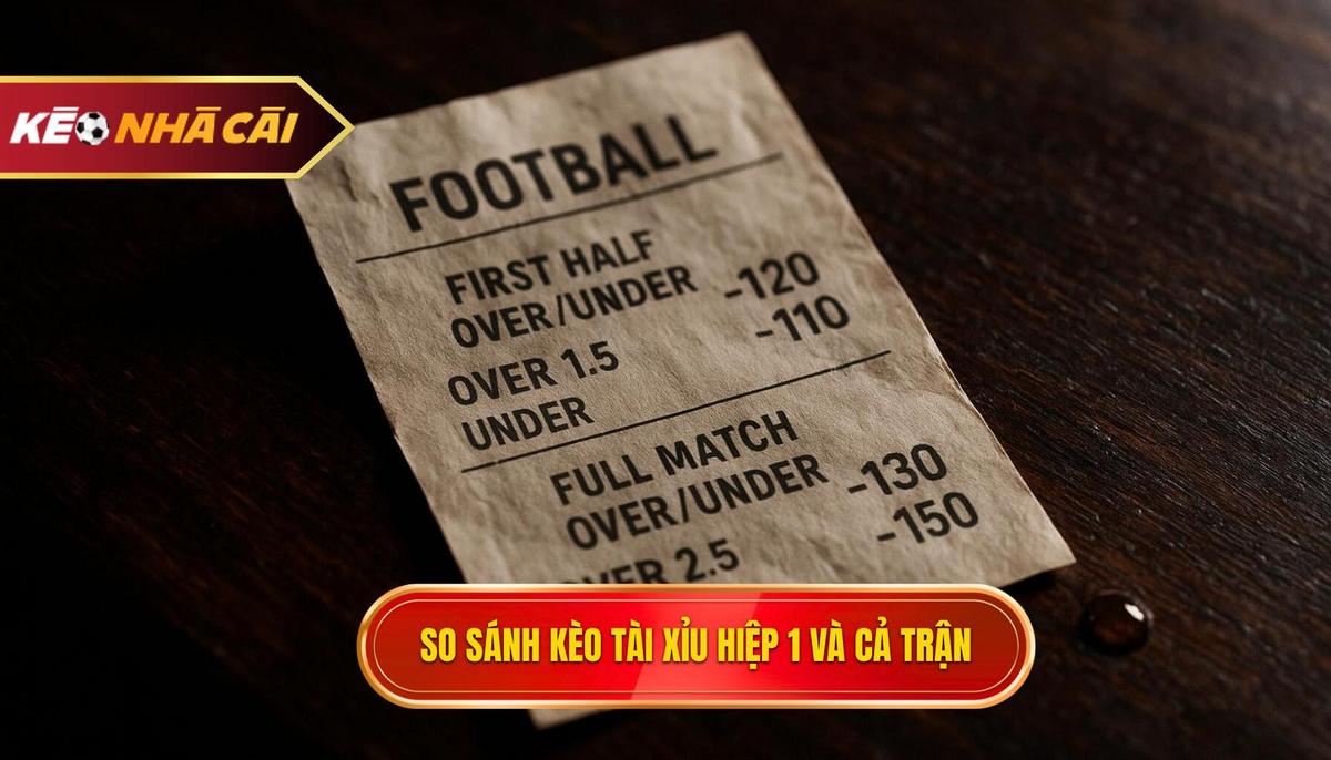 Thế Mạnh Của Kèo Tài Xỉu Hiệp 1 So Với Kèo Cả Trận